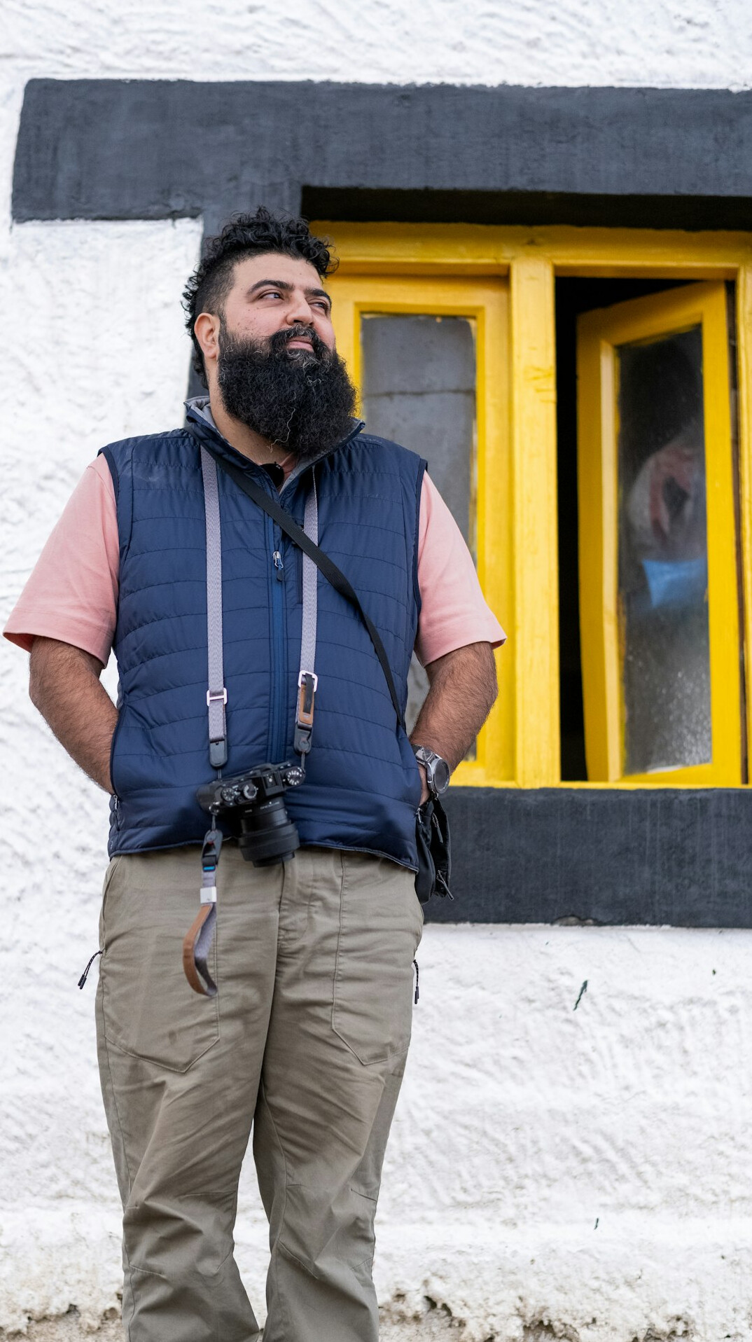Portrait of a Chilean man writer and local journalist